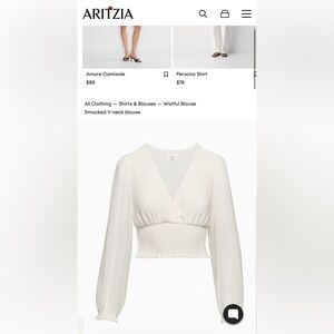 Aritzia Wistful blouse